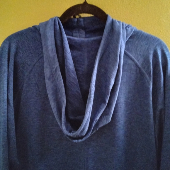 Mens XL Marc New York Heather Blue Hoodie Turtleneck Pullover Athletic - Picture 5 of 5